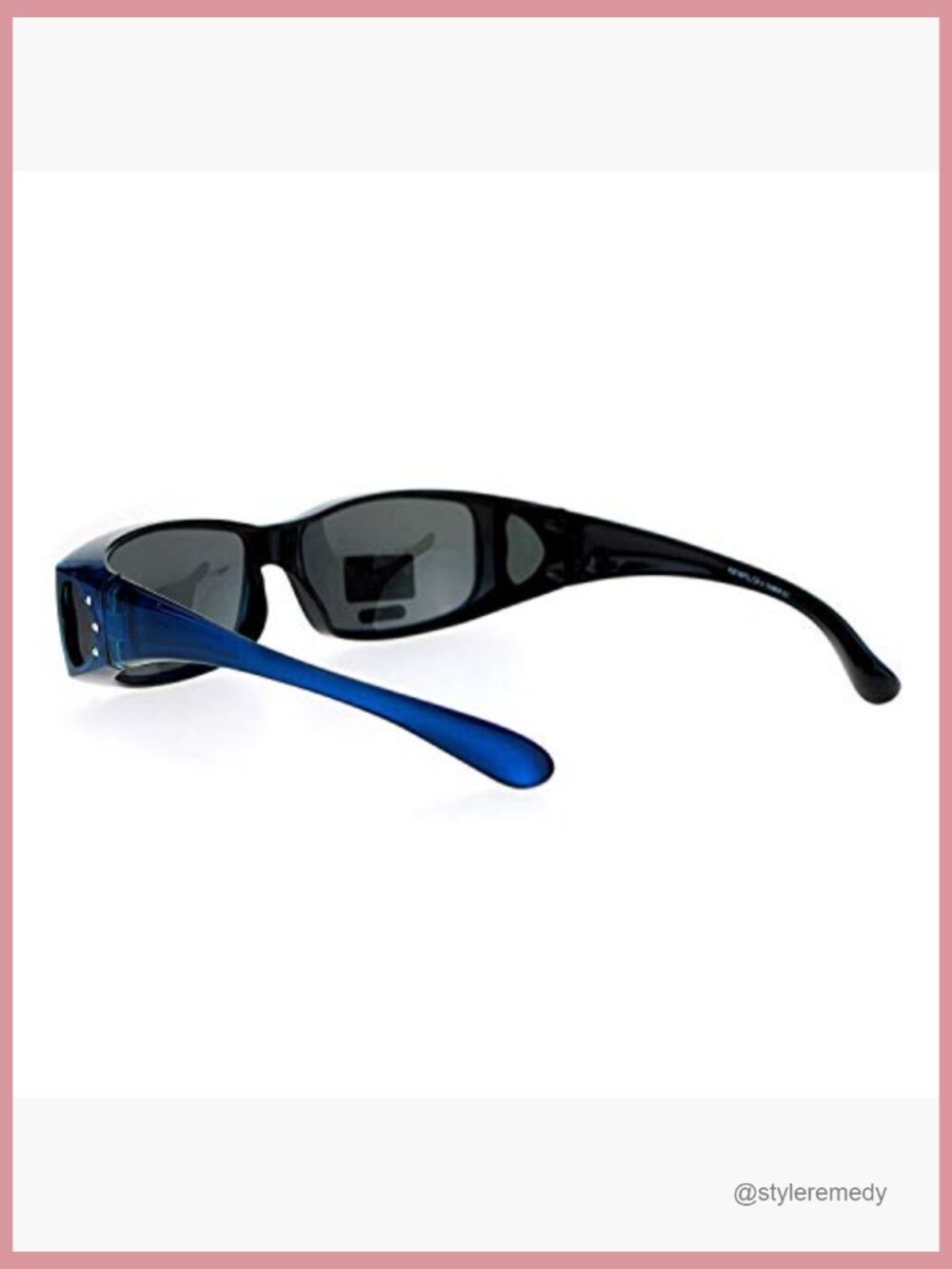 Polarized Fit Over Sunglasses with Rhinestone Rectangular Frame - Picture 2 of 2